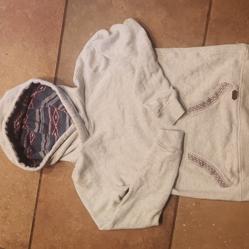 Roxy Wmns M Grey Sweatshirt with Patterned Trim